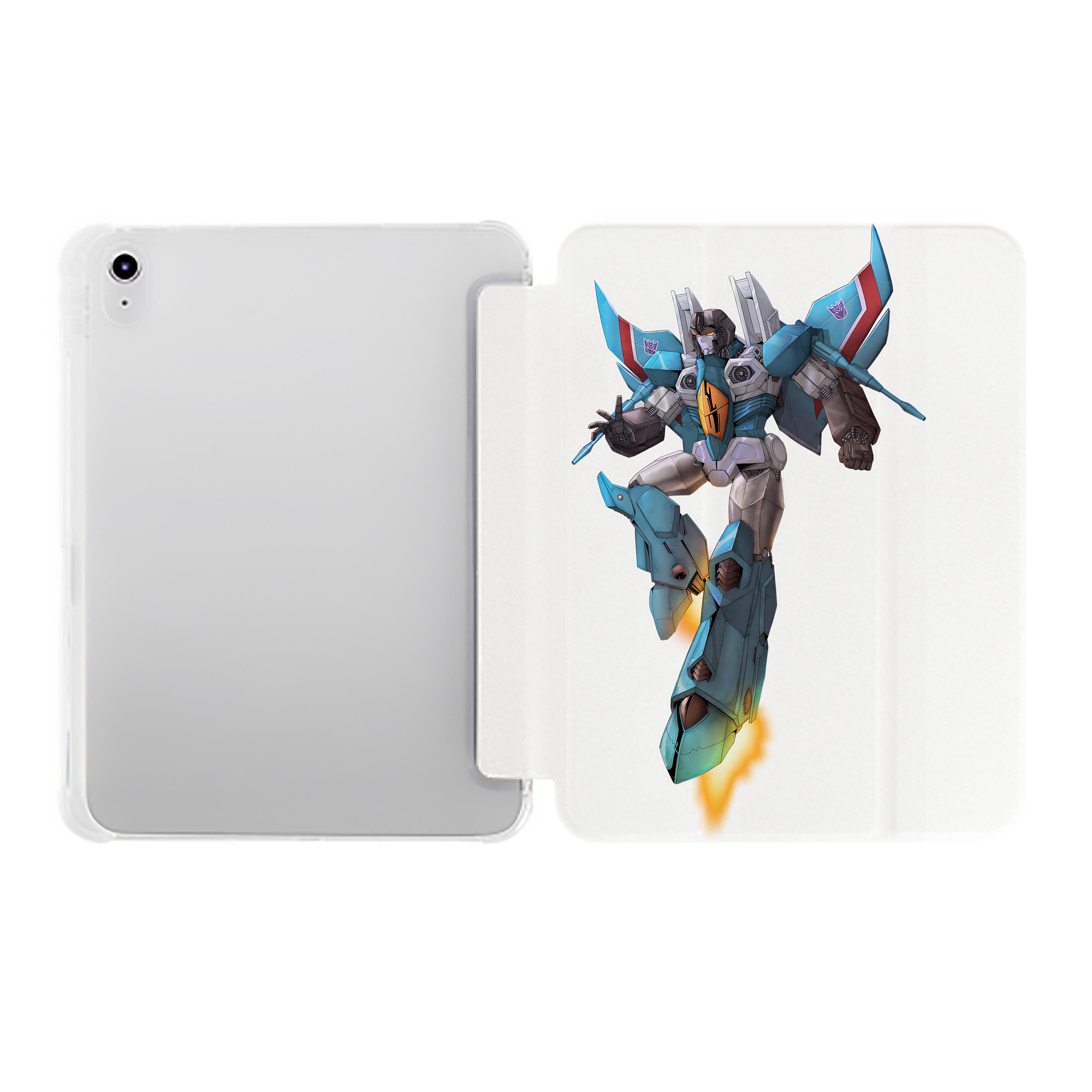 （画像用） Transformers トランスフォーマー IPad ケース ペン収納付き 三つ折りスタンド PUレザー×シリコン 対応機種9.5/10.5/10.9インチ